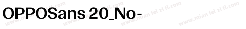 OPPOSans 20_No字体转换